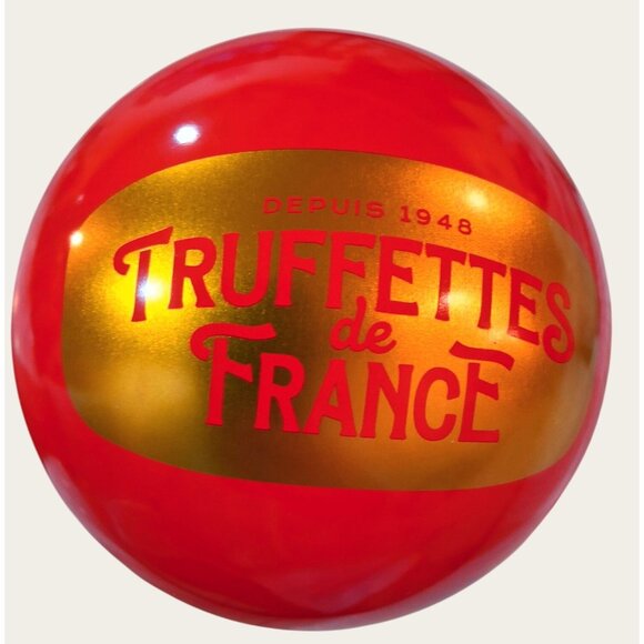 Red Truffettes De France Decorative Tin Container - Picture 5 of 8